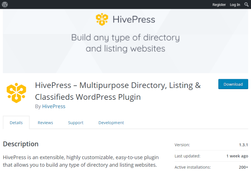 HivePress Free WordPress Directory Plugin Review at DirectoryProfits.com